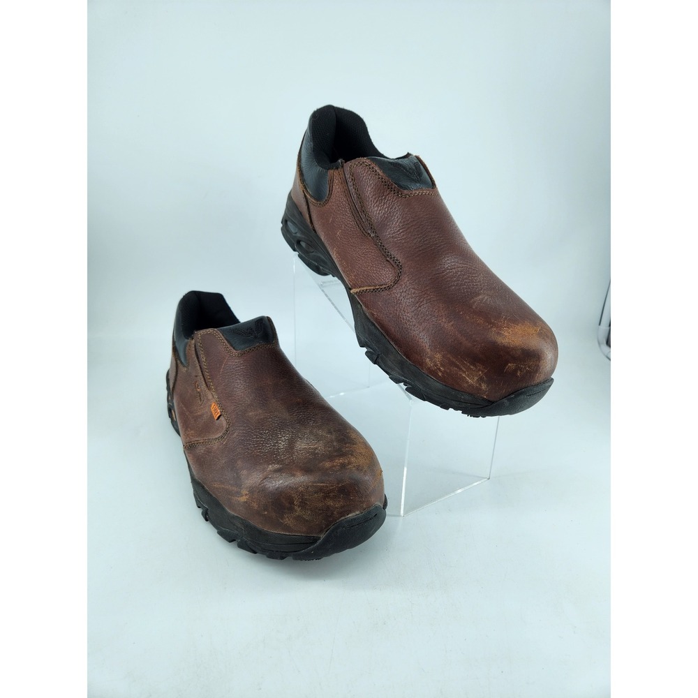 Thorogood Work Shoes‎ Mens 13 Brown Slip On Composite Safety Toe EH 804-4320